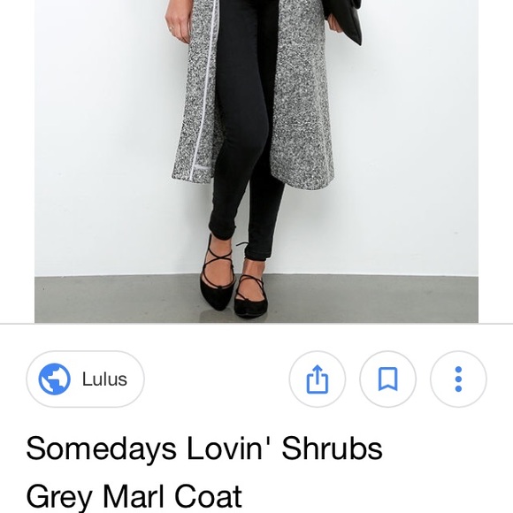 Somedays Lovin’ Shrubs Grey Marle Coat - Medium - Picture 4 of 5
